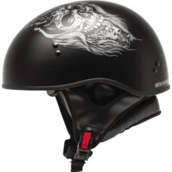 GMAX HH-65 Ghost / RIP Naked Half Helmet -Motorcycle Supplies Store 131 72 54462X B