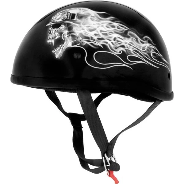 Skid Lid Original Biker Skull Half Helmet 3 Skid Lid Original Biker Skull Half Helmet