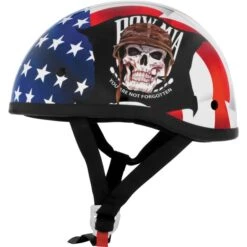 Skid Lid Lethal Threat Designs POW MIA Half Helmet