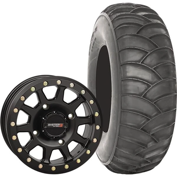 System 3 Off-Road 15x7, 4 / 137, 5+2 SB-3 Wheel And 32x10-15 SS360 Front Tire Kit 3 System 3 Off-Road 15x7, 4 / 137, 5+2 SB-3 Wheel And 32x10-15 SS360 Front Tire Kit