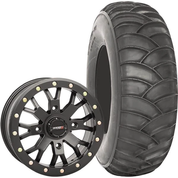 System 3 Off-Road 15x7, 4 / 156, 6+1 SB-4 Wheel And 32x10-15 SS360 Front Tire Kit 3 System 3 Off-Road 15x7, 4 / 156, 6+1 SB-4 Wheel And 32x10-15 SS360 Front Tire Kit